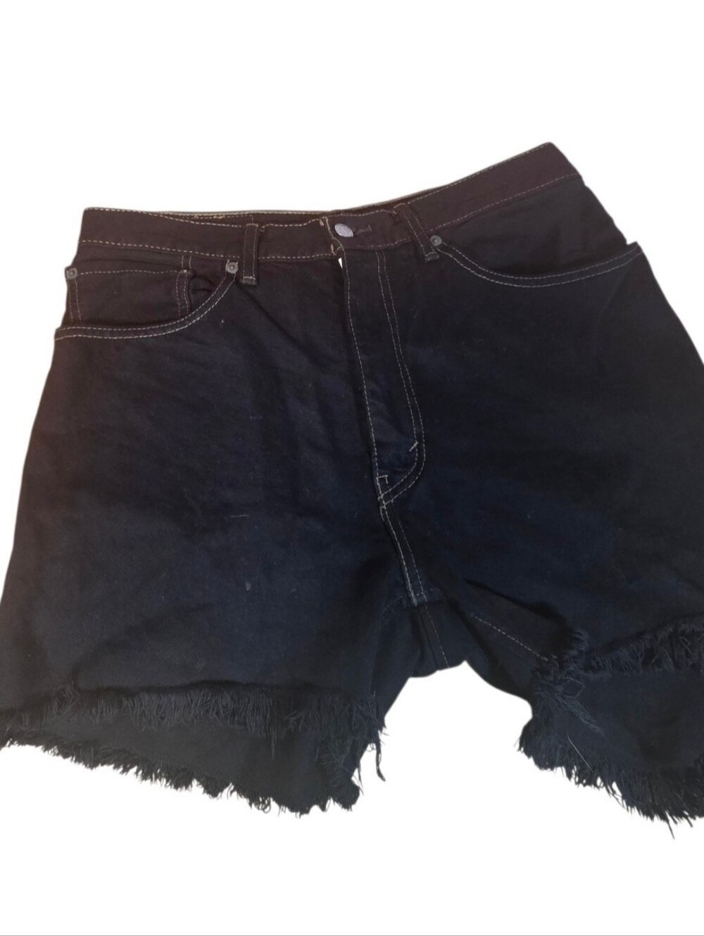 Nasty Gal Afterparty Reworked Levi’s Denim Shorts Black Size Large